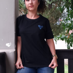 Camiseta Feminina Básica Estampa Fênix em Foil – 100% Algodão